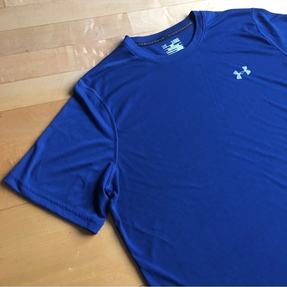 Under Armour HeatGear T-Shirt Royal Blue Size 2XL